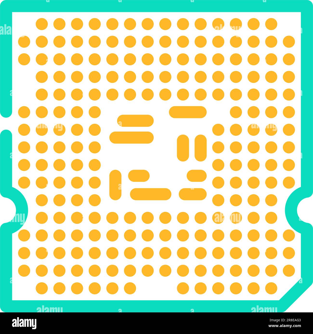 Processor chip video game Stock Vector Images - Alamy