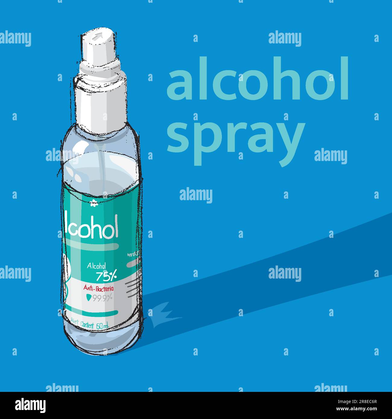 alcohol spray sketch pencil style Stock Vector Image & Art - Alamy