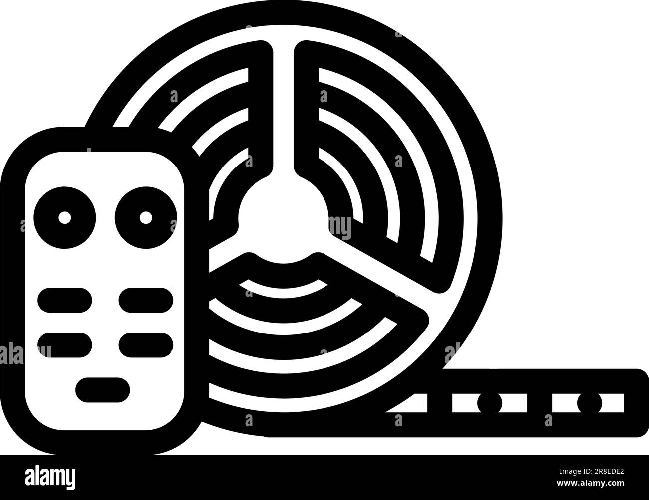 led lighting gaming pc line icon vector illustration Stock Vector Image ...
