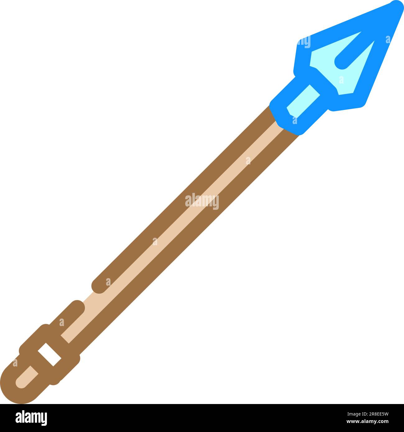 spear weapon military color icon vector illustration Stock Vector Image ...