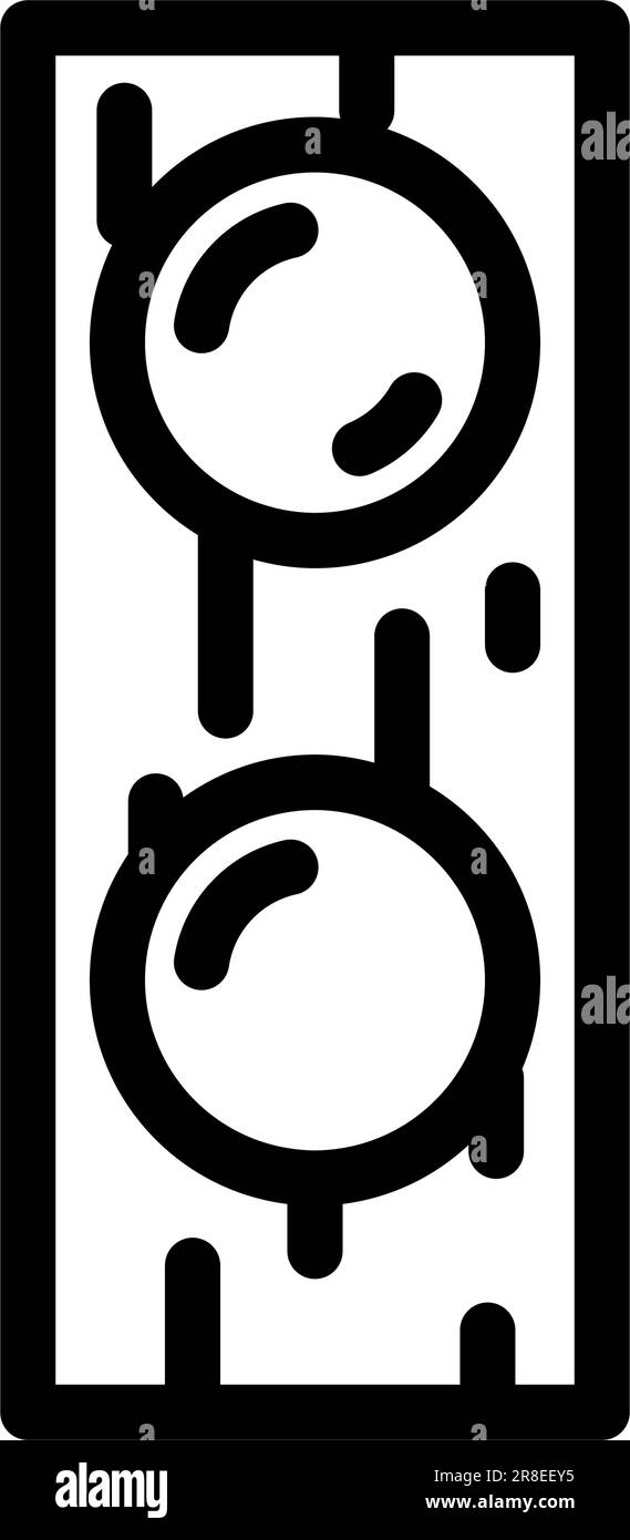 bumper furniture hardware fitting line icon vector illustration Stock