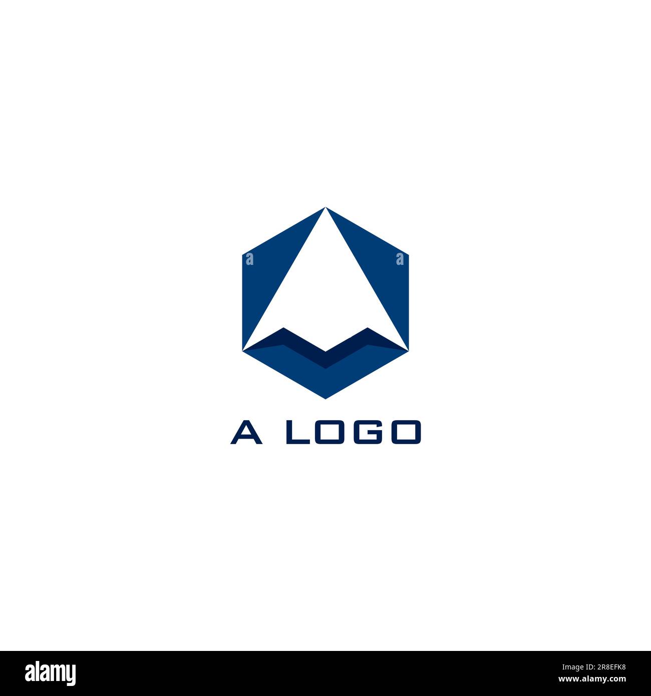 Letter A Hexagon Logo. Hexagon Arrow Logo Stock Vector Image & Art - Alamy