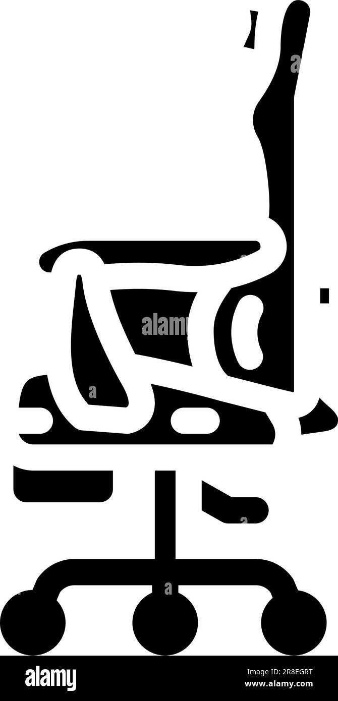 chair gaming pc glyph icon vector illustration Stock Vector Image & Art ...