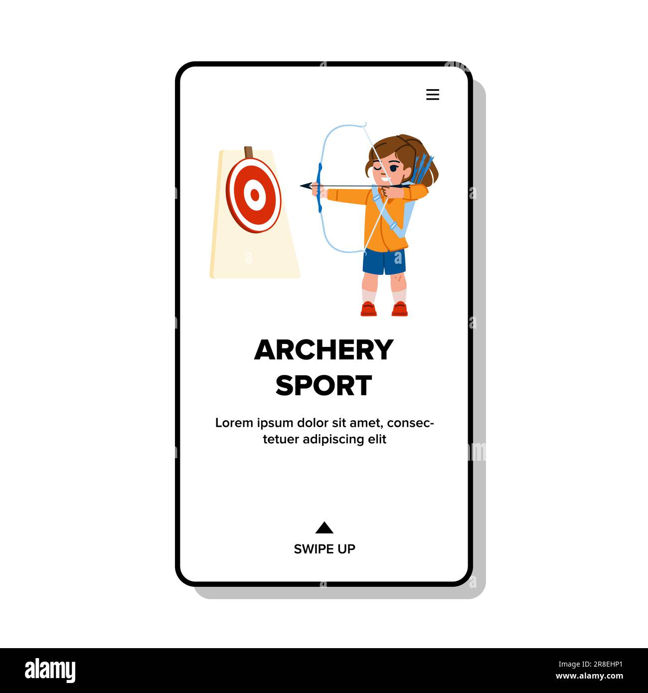 archery sport vector Stock Vector