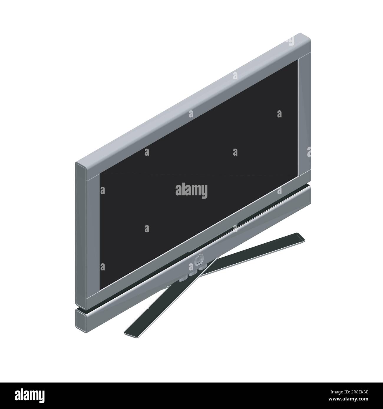 Vector laptop polygonal. Personal computer in flat style. Desktop computer polygonal. Computer icon isolated on background. computer screen, monoblock Stock Vector