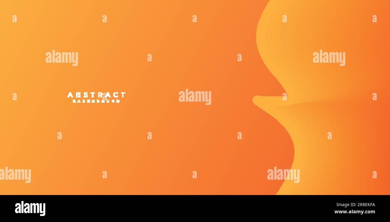 orange background . orange wavy gradation background Stock Vector
