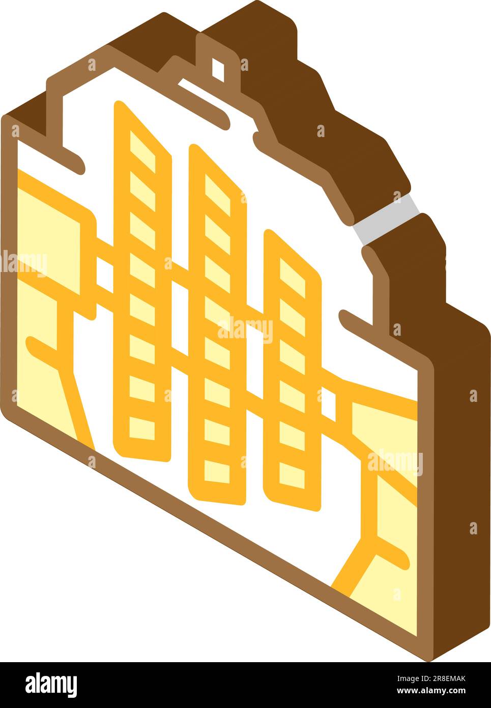 steam turbine nuclear energy isometric icon vector illustration Stock ...