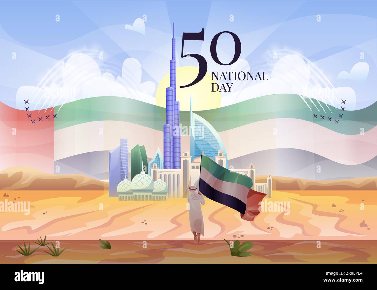 Banner with UAE flag Stock Vector Image & Art - Alamy