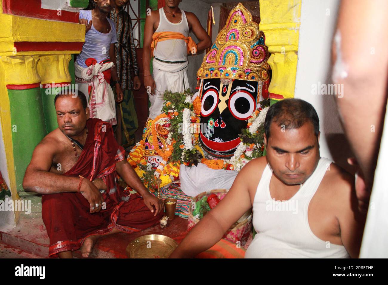 Bhadrak, Odisha , INDIA JUNE 20 2023 Divine looking idol of Hindu