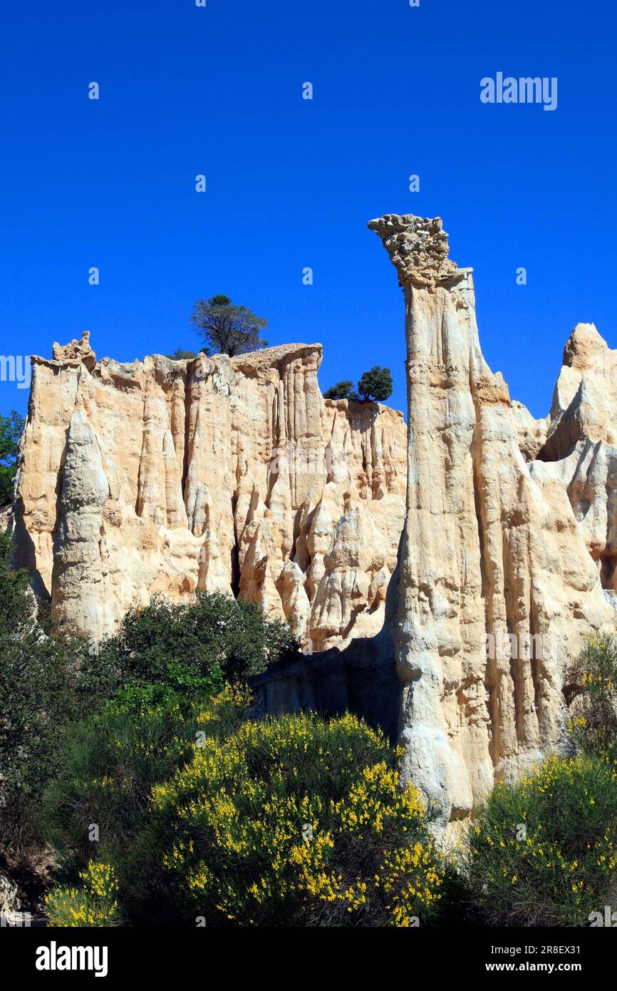 Site of the Organs or Fairy Chimneys, geological site, erosion due to ...