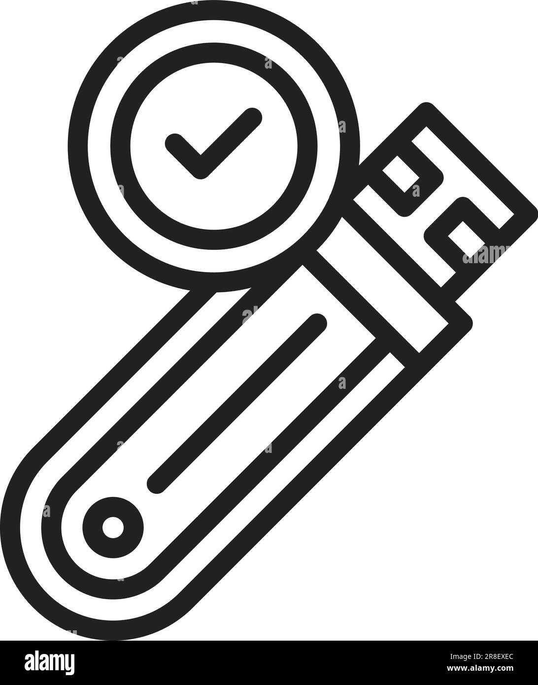 Usb drive approved icon image stock vector image art alamy