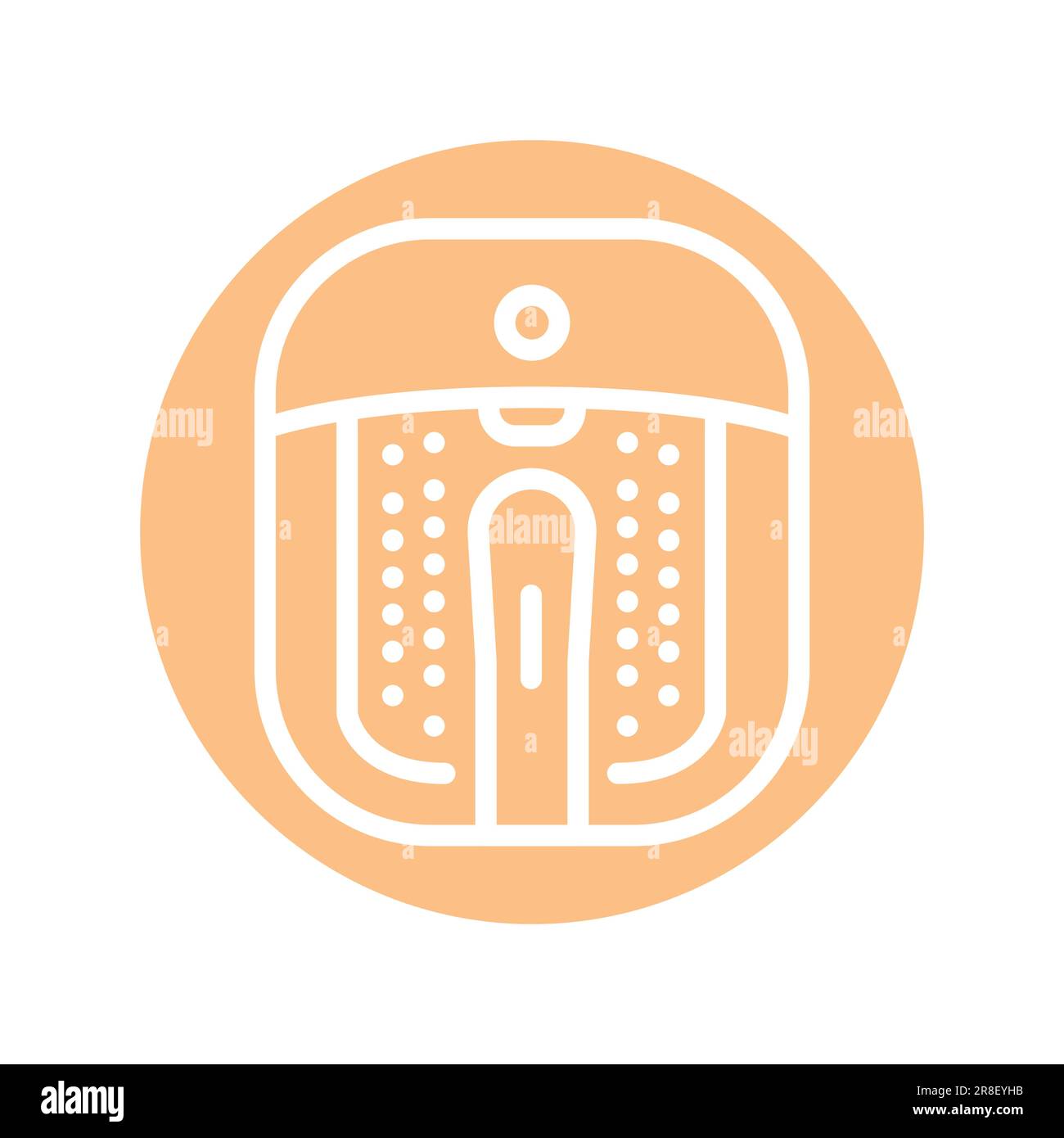 Pedicure electric instrument color line icon. Isolated vector element ...