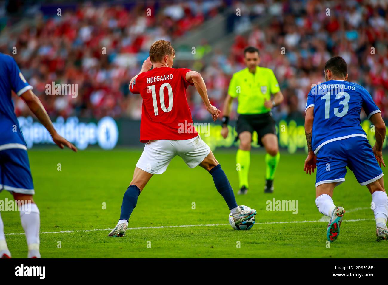 Oslo, Norway, 20th June 2023. Norway's Martin Ødegaard On The Ball The ...