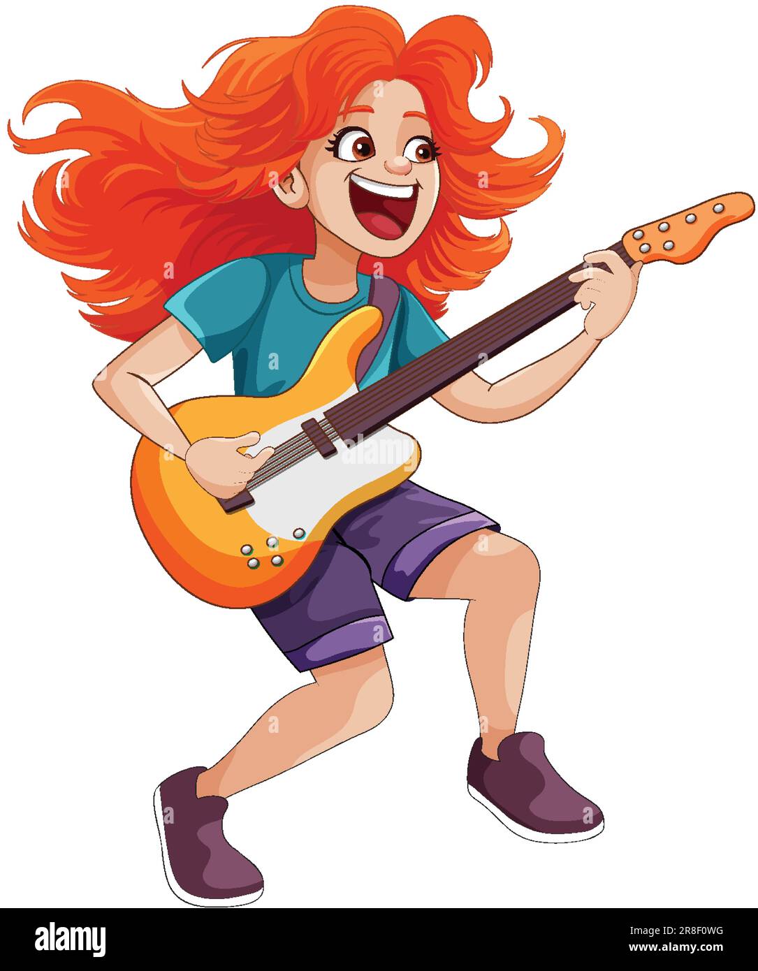 Female Rock Musician Playing Bass Illustration Stock Vector Image Art female-rock-musician-playing-bass-illustration-stock-vector-image-art