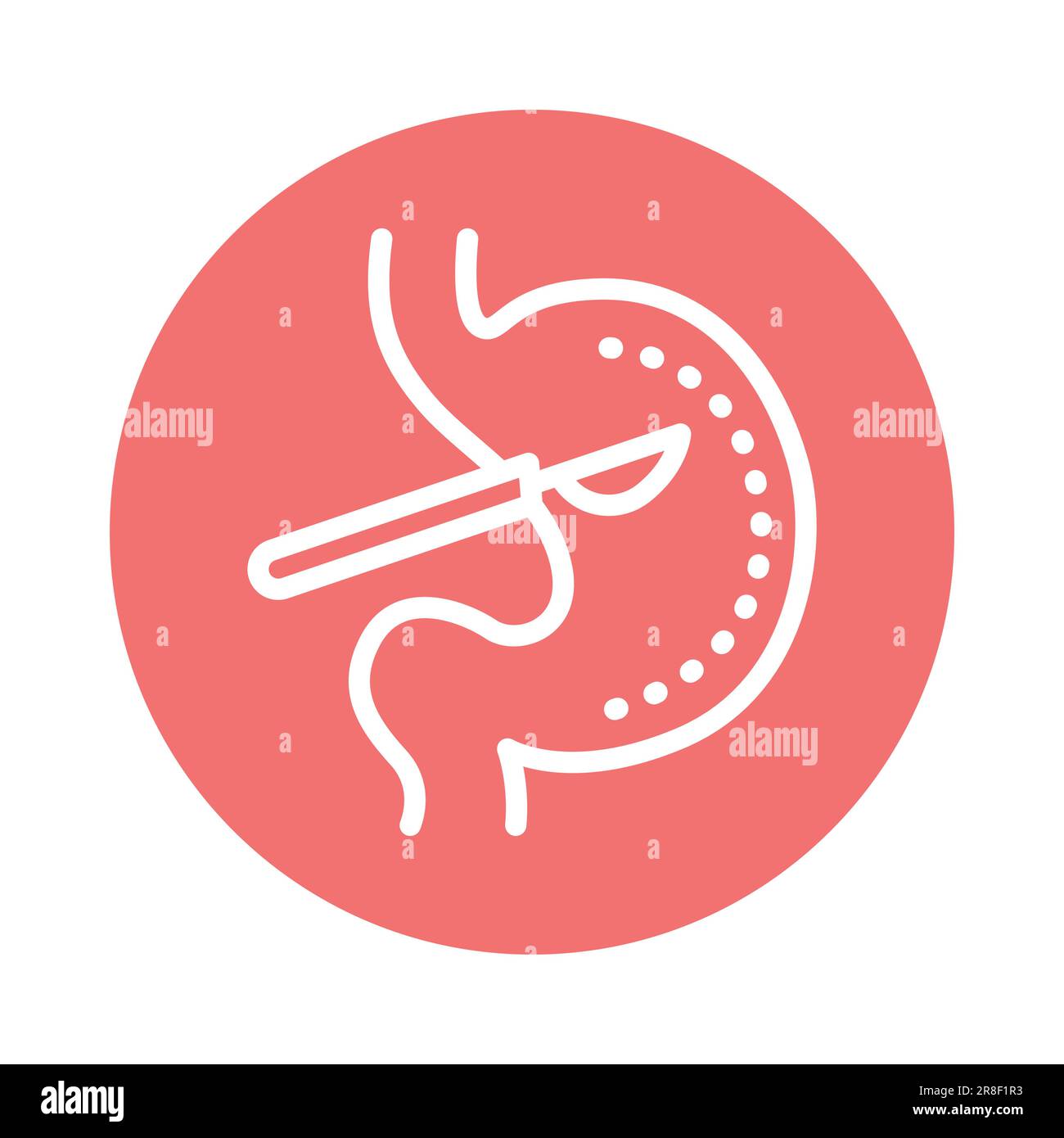 Bowel cancer color glyph icon. Oncology. Isolated vector element. Pictogram  for web page, mobile app, promo Stock Vector Image & Art - Alamy