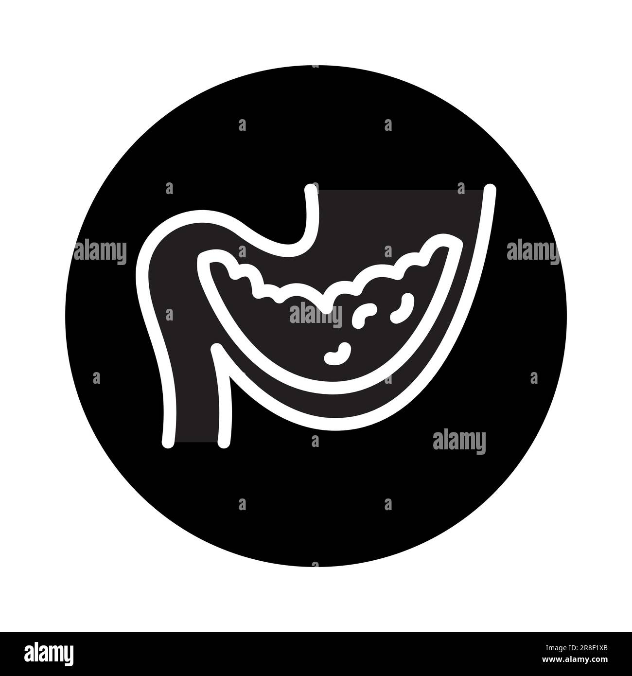 Gastroparesis color line icon. Isolated vector element. Outline pictogram for web page, mobile app, promo Stock Vector