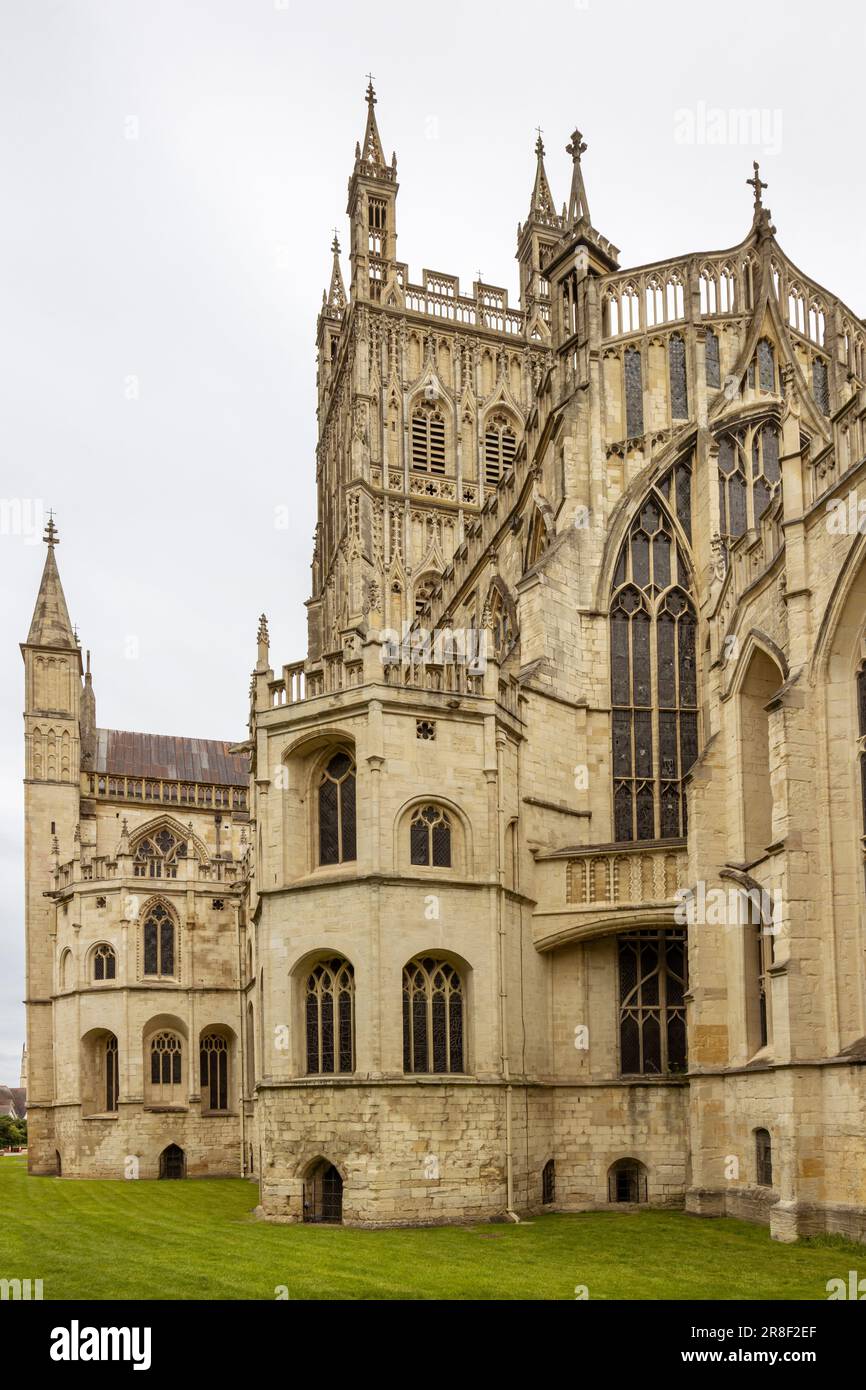 Gloucester Cathedral or Cathedral Church of St Peter and the Holy and Indivisible Trinity, Gloucestershire, England, UK Stock Photo