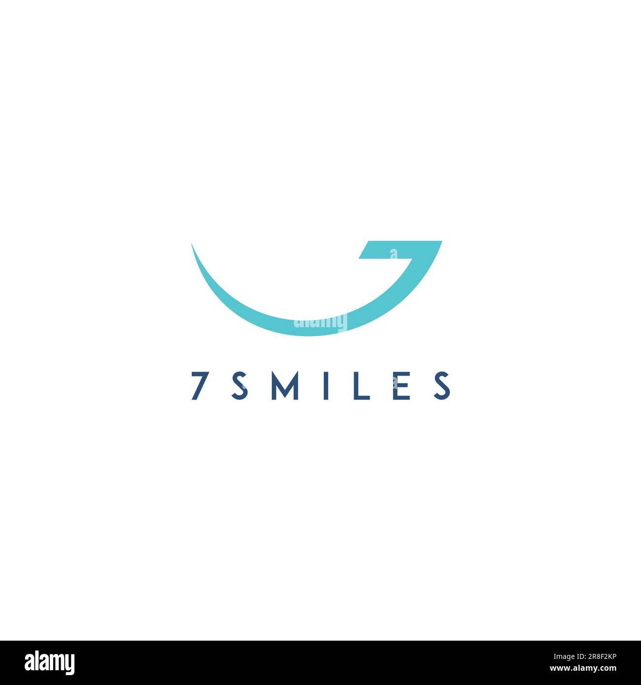 Seven Smiles logo. Smile Icon Vector Design Stock Vector