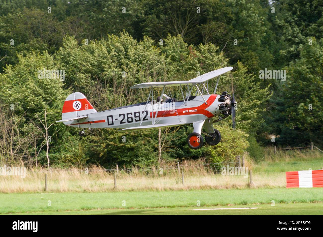 A Flying Day at the Shuttleworth Collection with Focke-Wulf D-2692 , Old Warden, Bedfordshire in 2009 Stock Photo