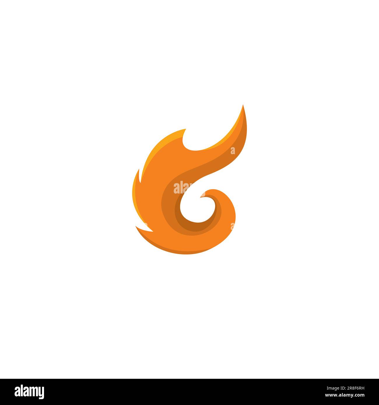 G Fire Logo Symbol. G Fox Logo Design Stock Vector