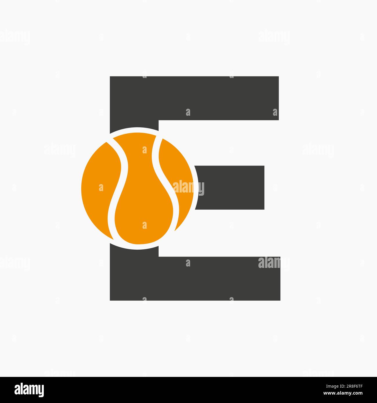 Letter e tennis ball hi-res stock photography and images