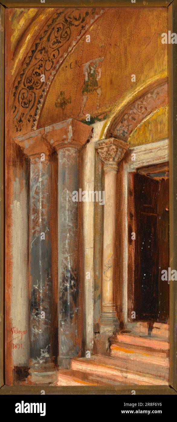 Doorway (San Marco, Venice) 1891 by Jose Villegas Y Cordero, Spanish, born Seville, Spain 1848-died Madrid, Spain 1922 Stock Photo