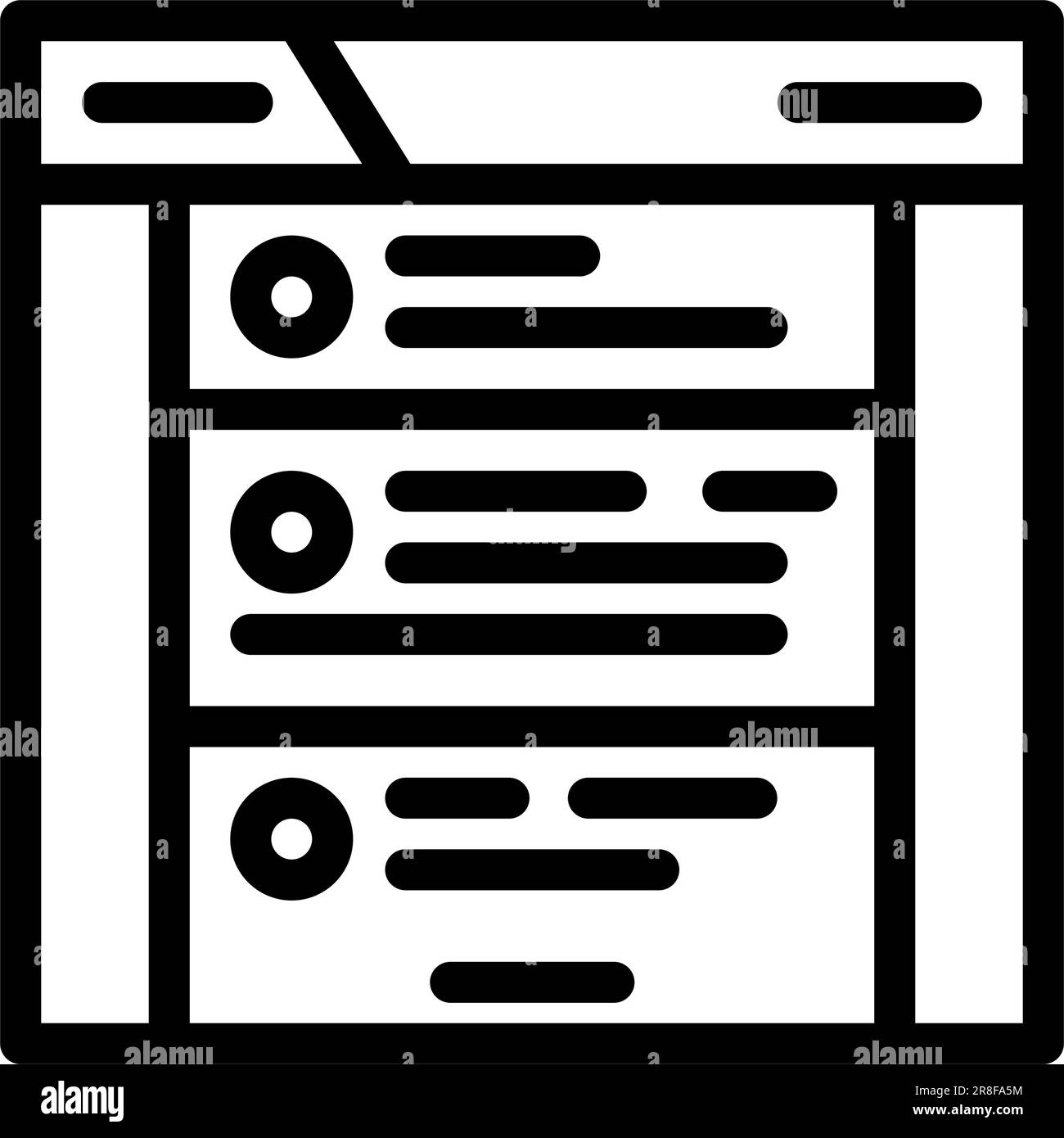 Live news feed Stock Vector Images Alamy