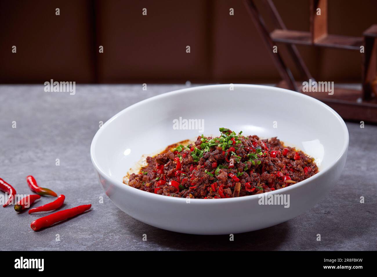 LOTUS BLOOD DUCK,stir fried blood duck Stock Photo - Alamy