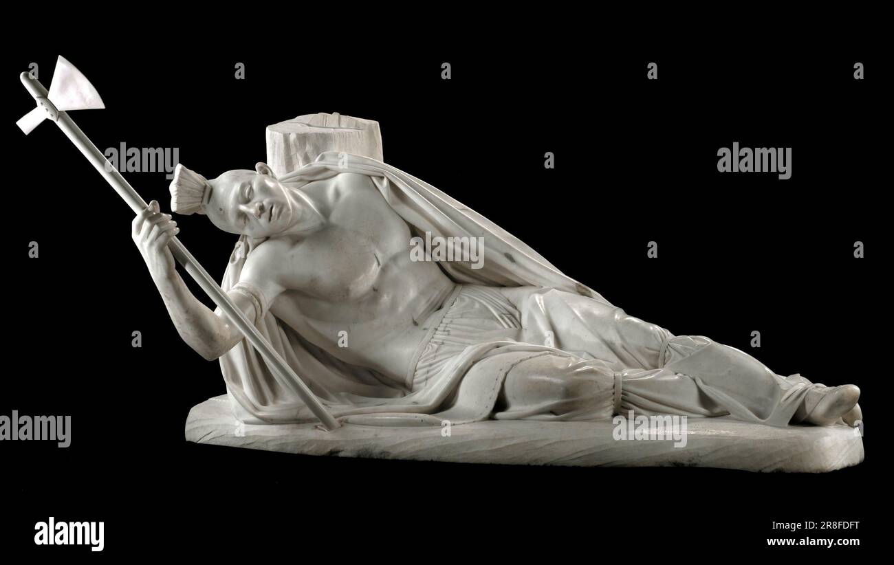 The Dying Tecumseh modeled ca. 18371846, carved 1856 by Ferdinand