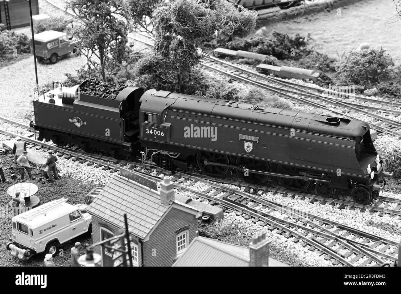 A train name plate Black and White Stock Photos & Images Alamy