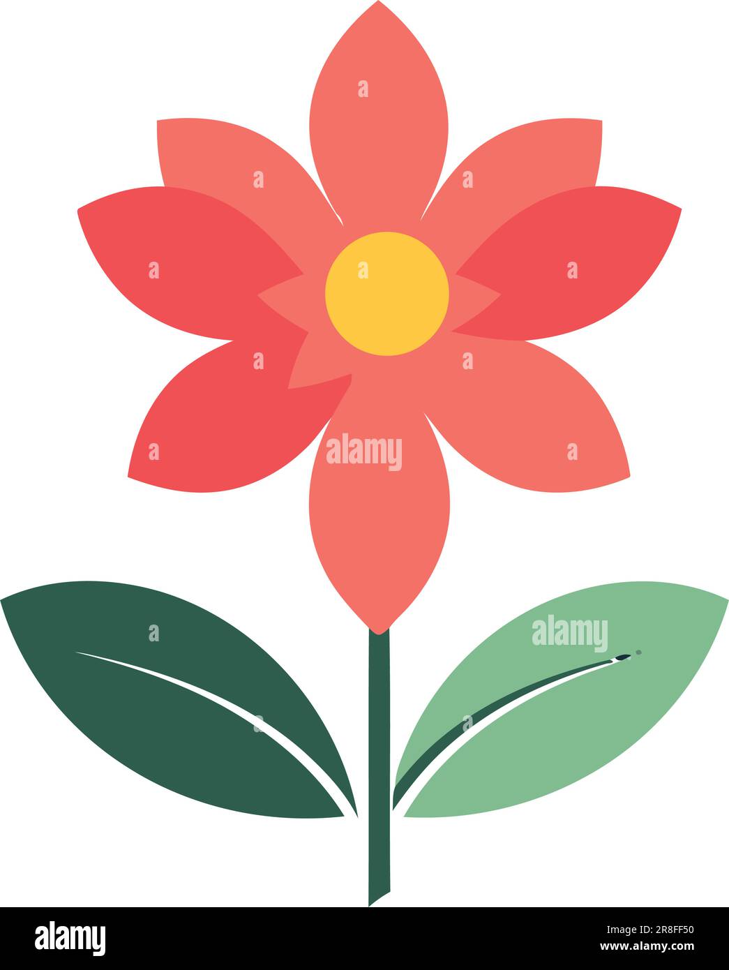 cartoon flower icon, growth and beauty Stock Vector Image & Art - Alamy