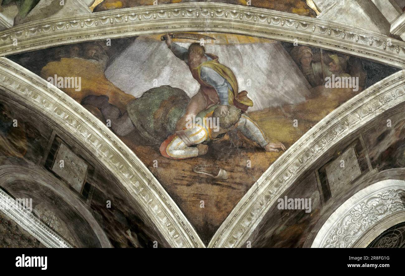 David and Goliath Michelangelo Buonarroti (14751564 Stock Photo Alamy