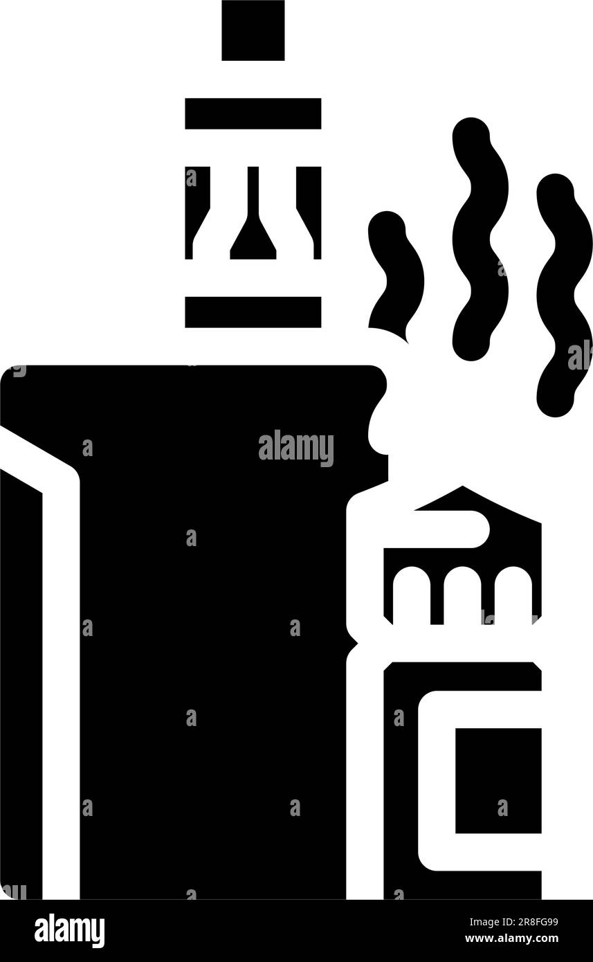 vapour smell glyph icon vector illustration Stock Vector Image & Art ...