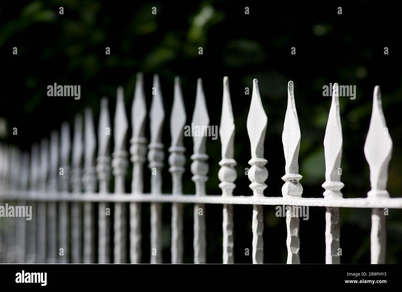Old garden fence Stock Photo - Alamy