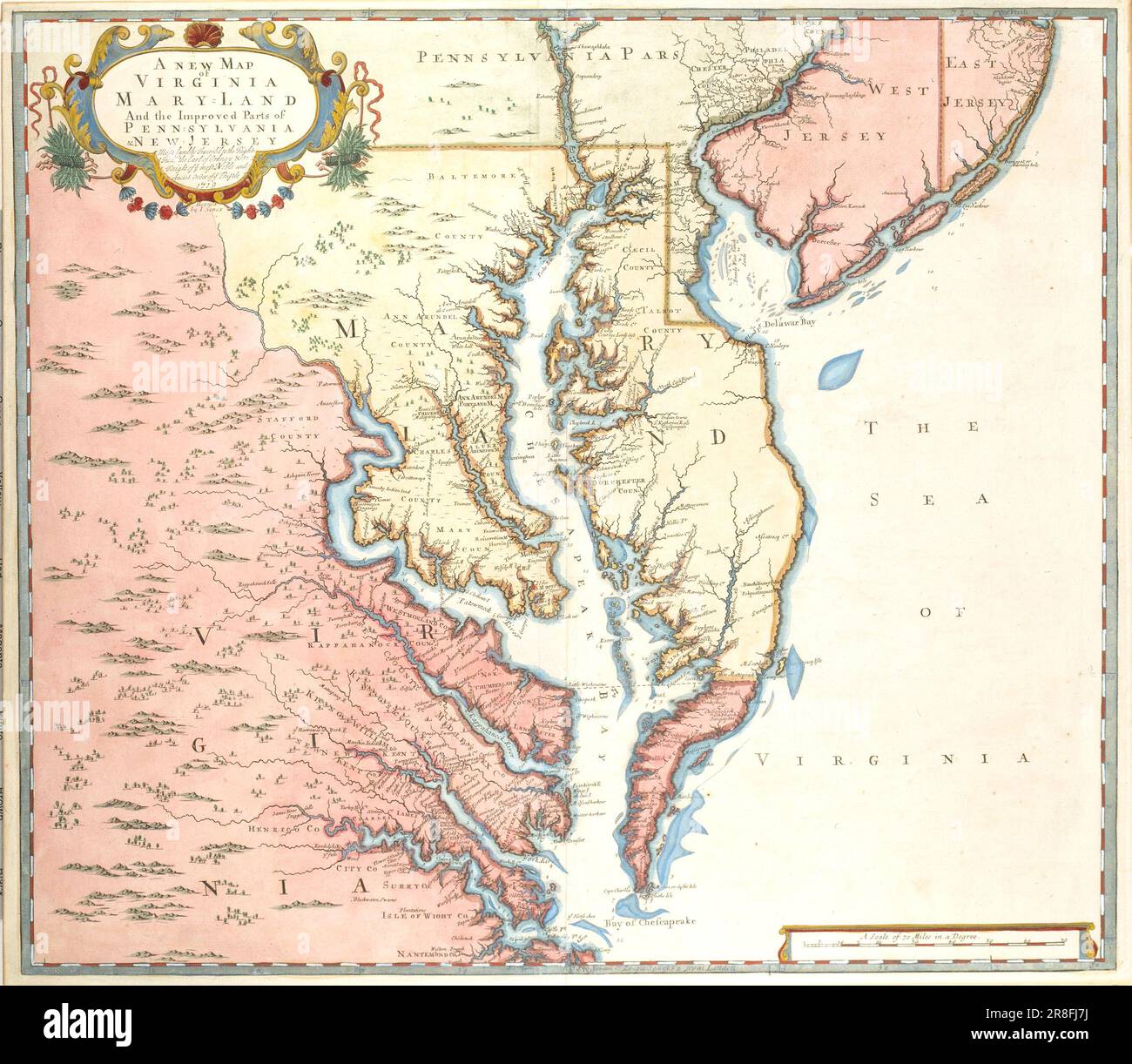 A New Map of Virginia and Maryland and the Improved Parts of