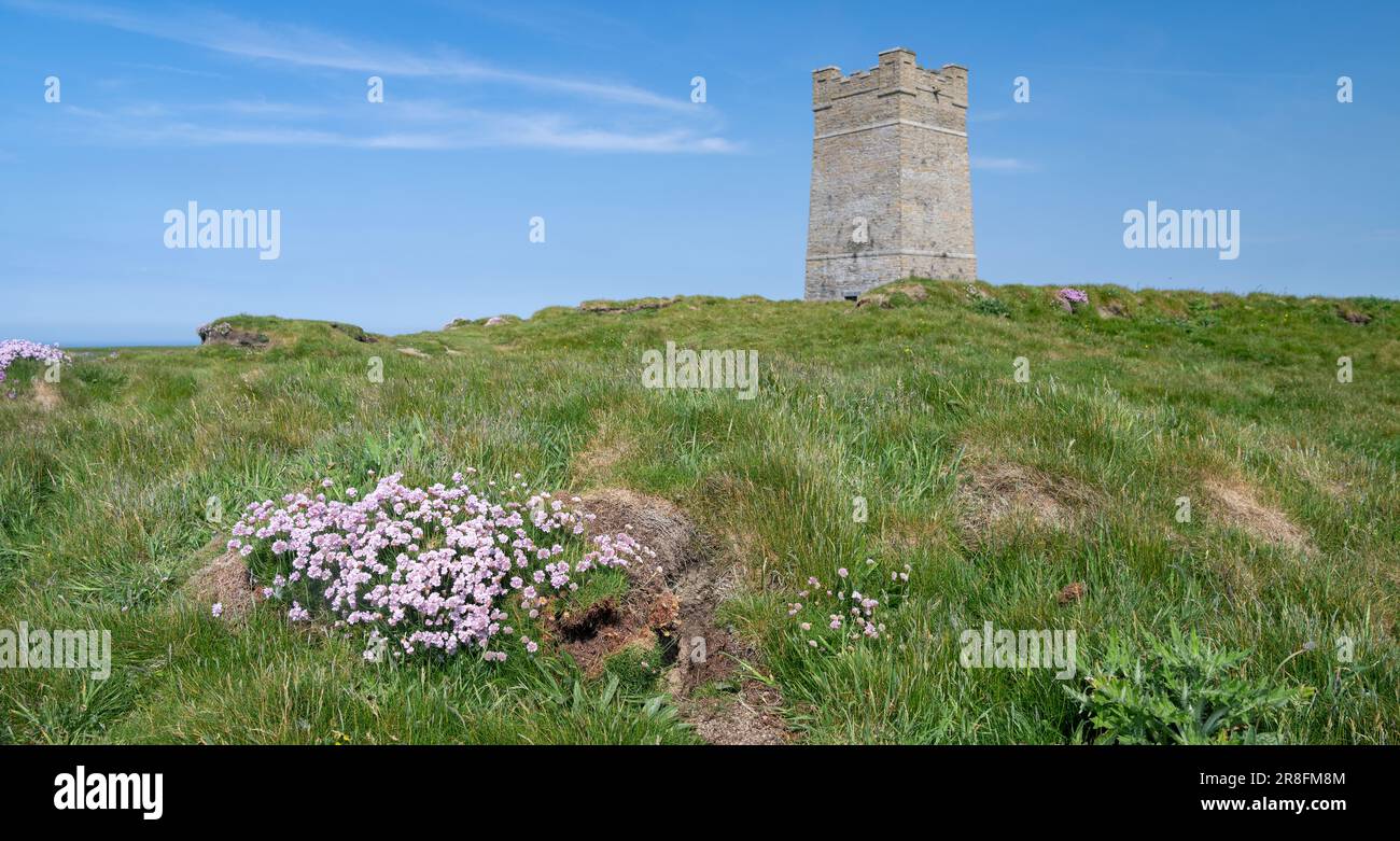 Kitchener Memorial erected by the people of Orkney after the death of Lord Kitchener when the boat HMS Hampshire sunk in 1916, during World War One. M Stock Photo