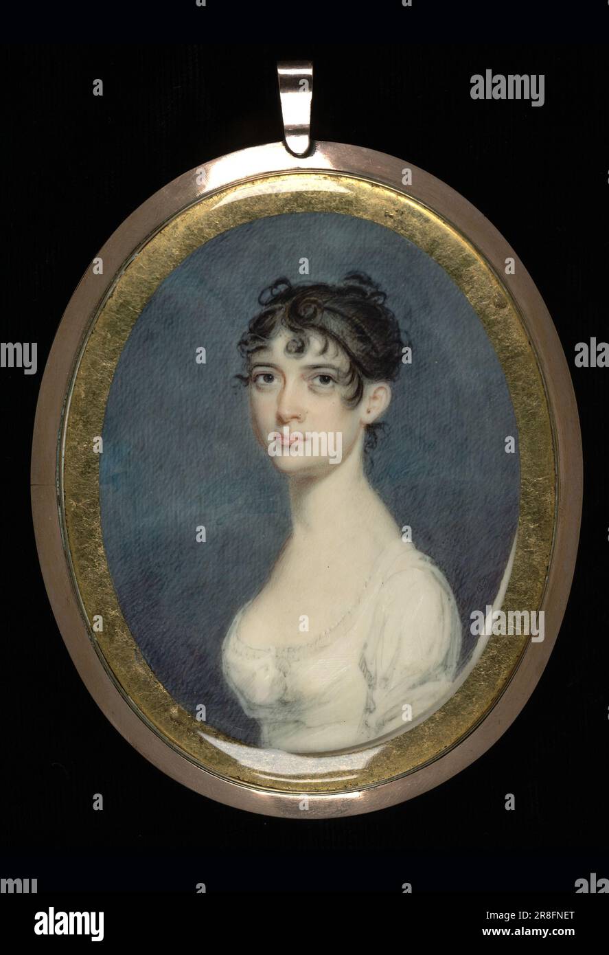 Miriam Etting Myers ca. 1805 by Benjamin Trott, born Boston, MA ca. 1770-died Washington, DC 1843 Stock Photo