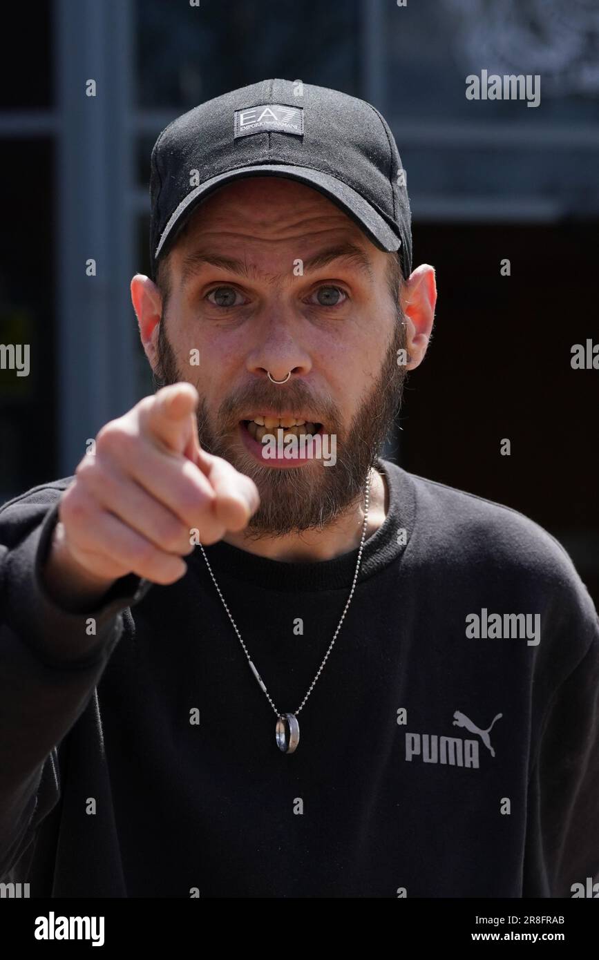 David Lee, 40, arrives at South Tyneside Magistrates' Court in South