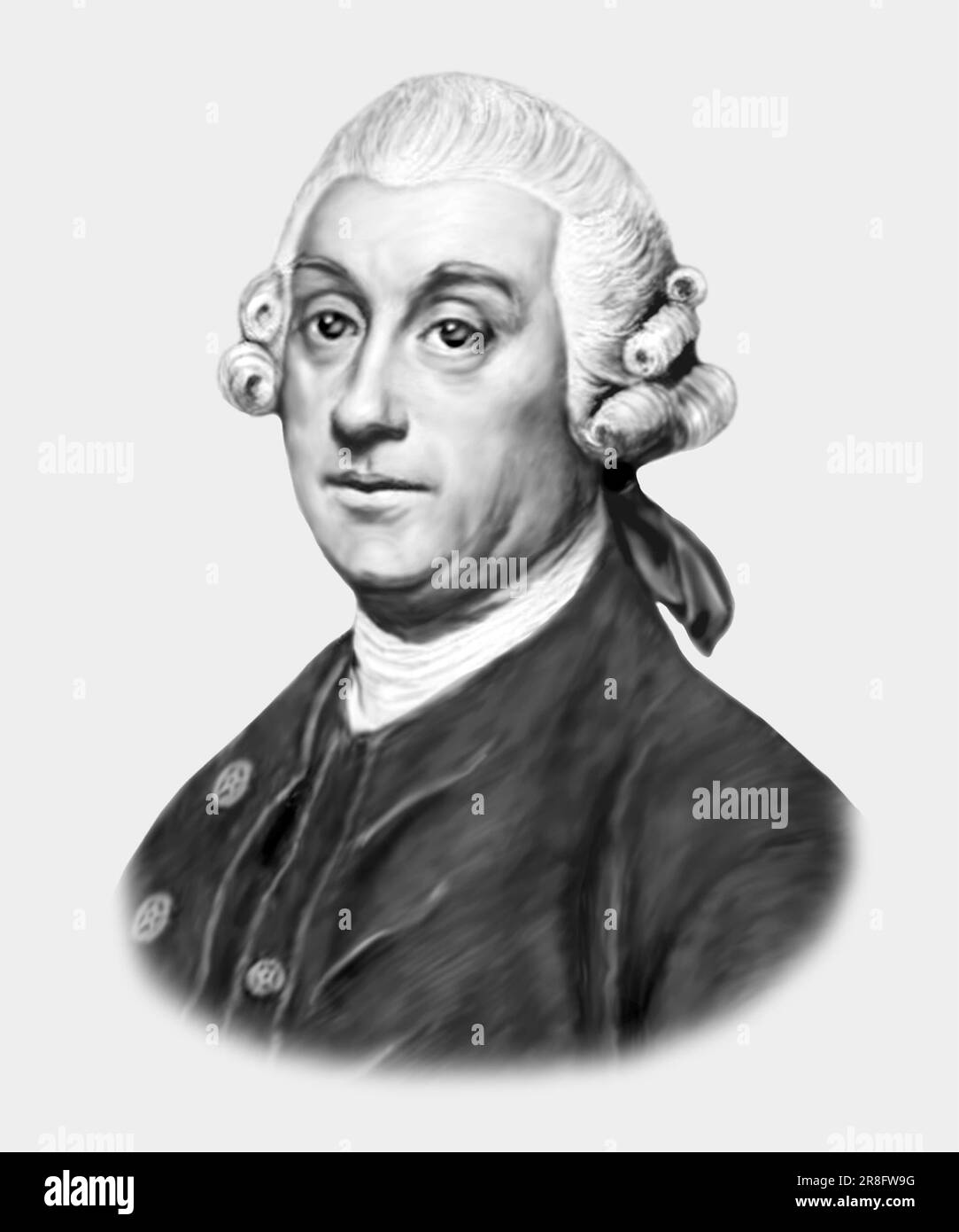 Percival Pott 1714-1788 English Surgeon Stock Photo