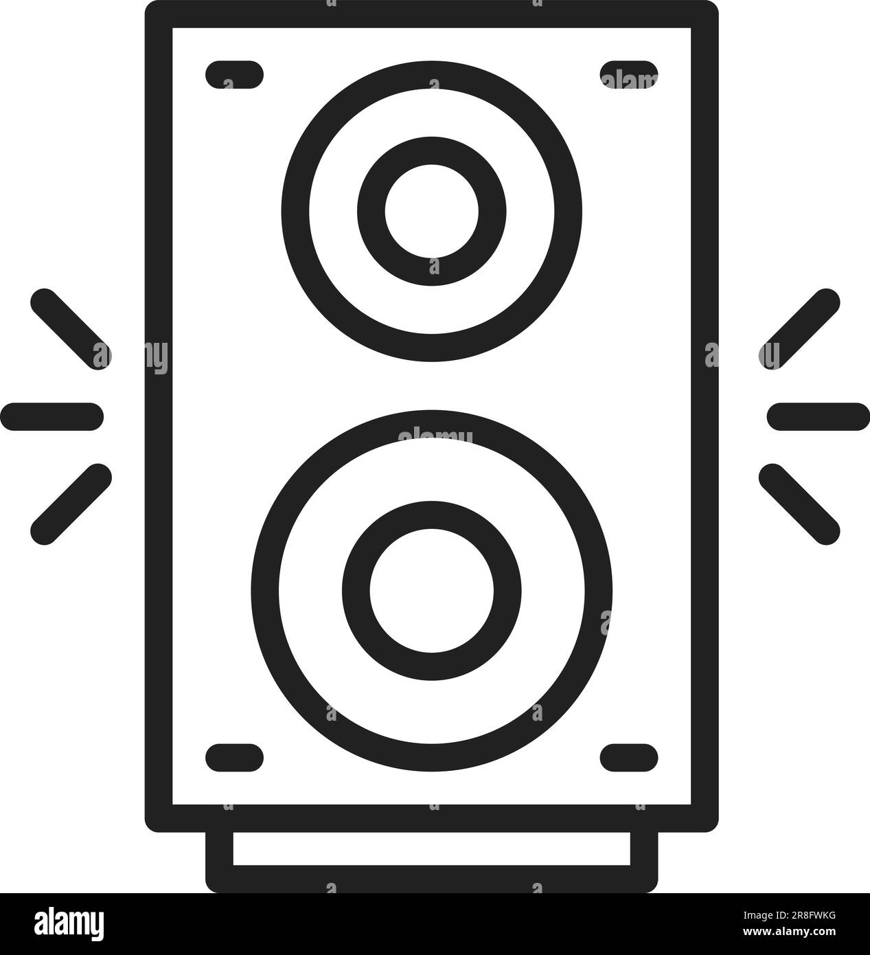 Audio speaker icon outline Black and White Stock Photos & Images - Alamy
