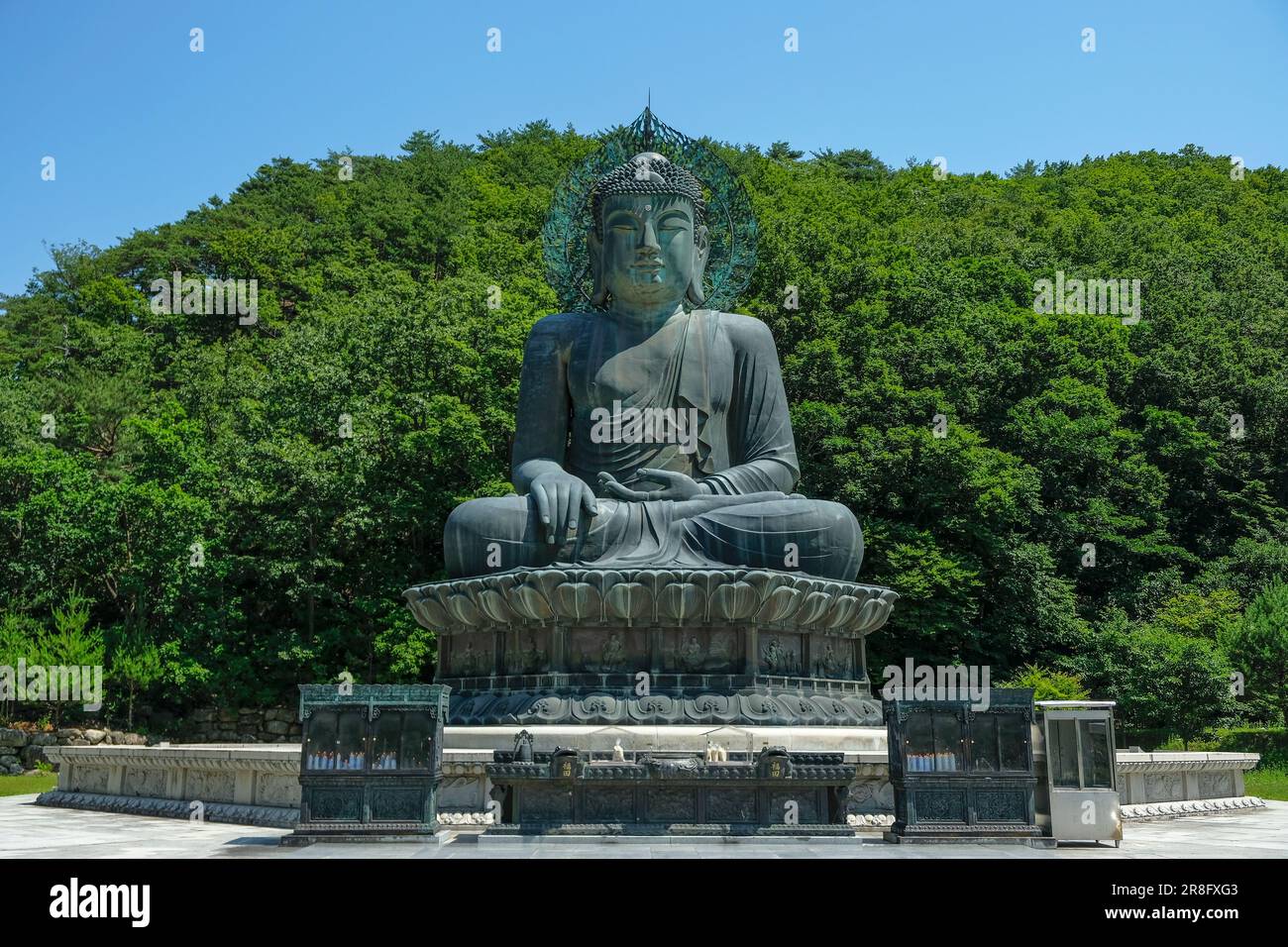 Sokcho, South Korea June 17, 2023 Buddha statue at Sinheungsa Temple