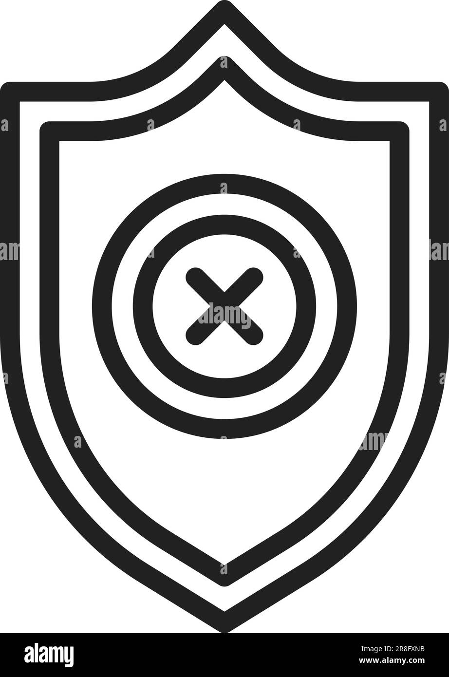 Unprotected Icon Image. Stock Vector