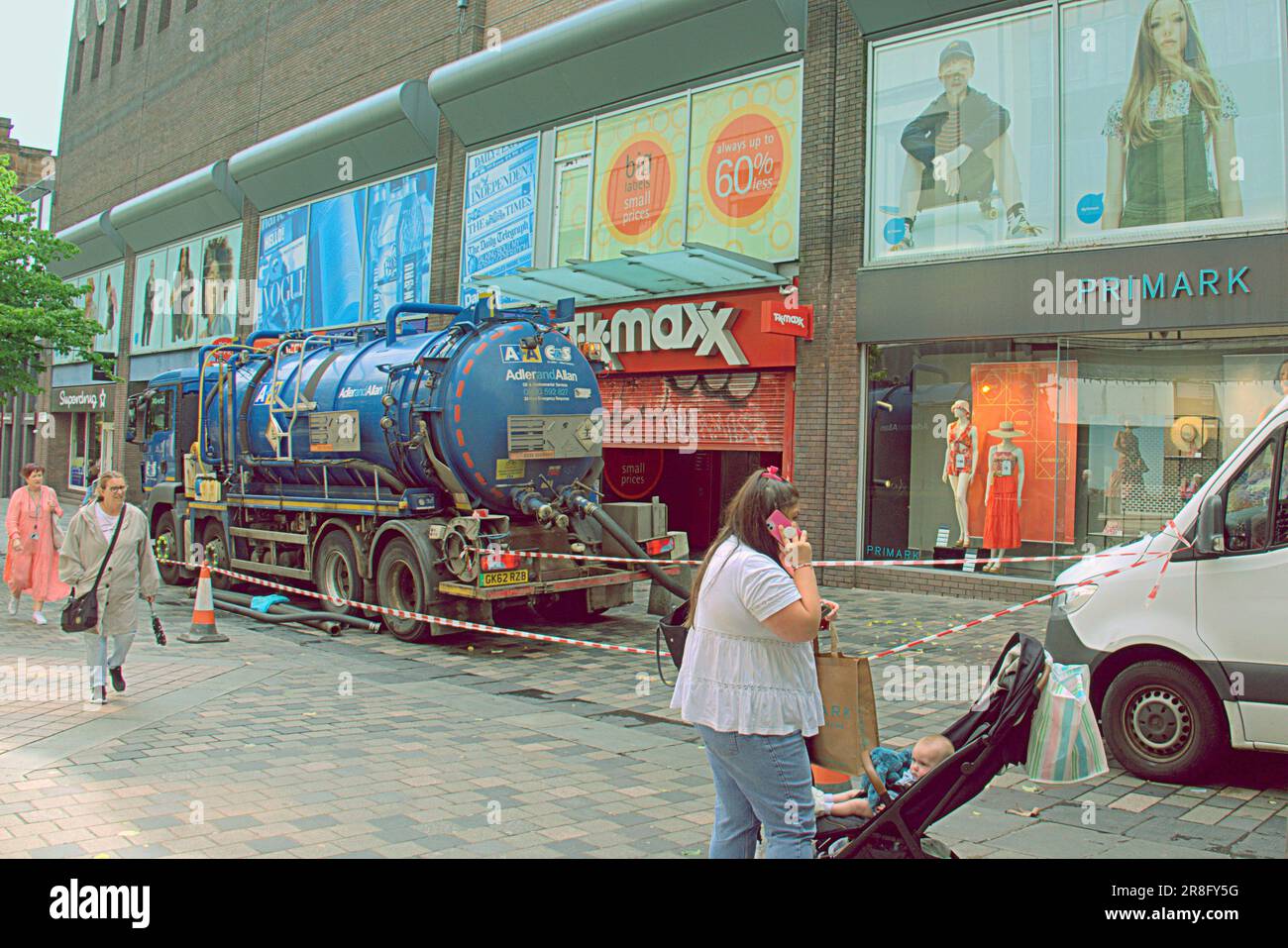 T K MAXX sauchiehall street flooded as its below ground and was being