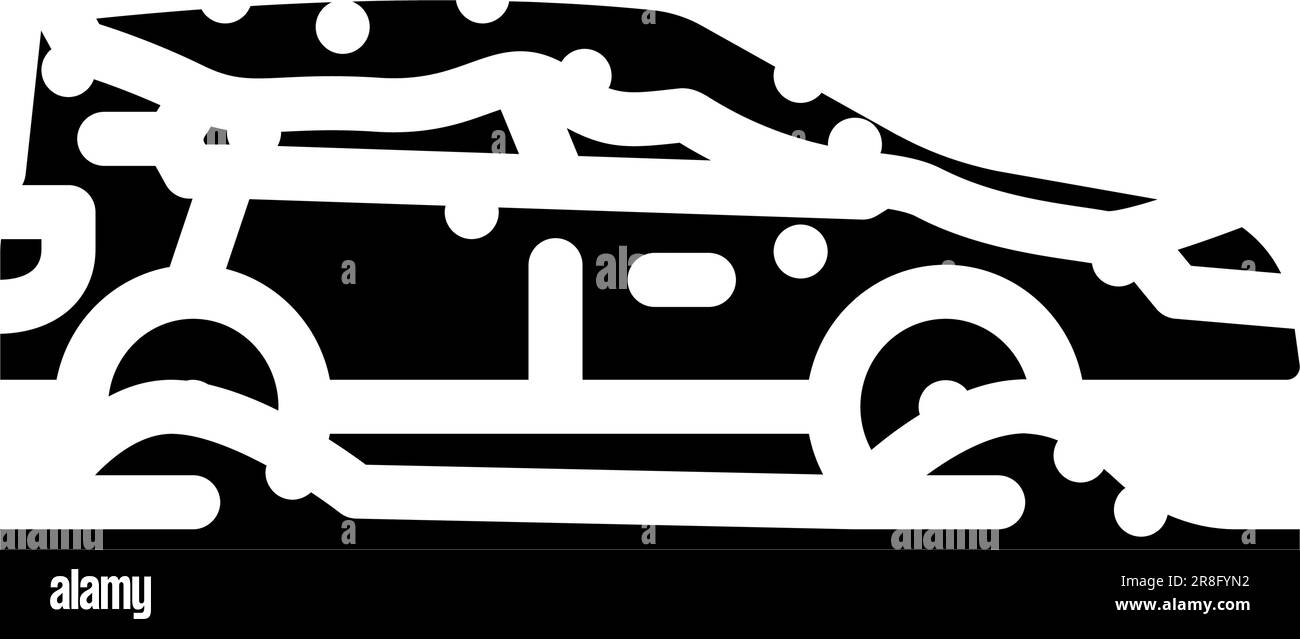 Frost covered car Stock Vector Images - Alamy