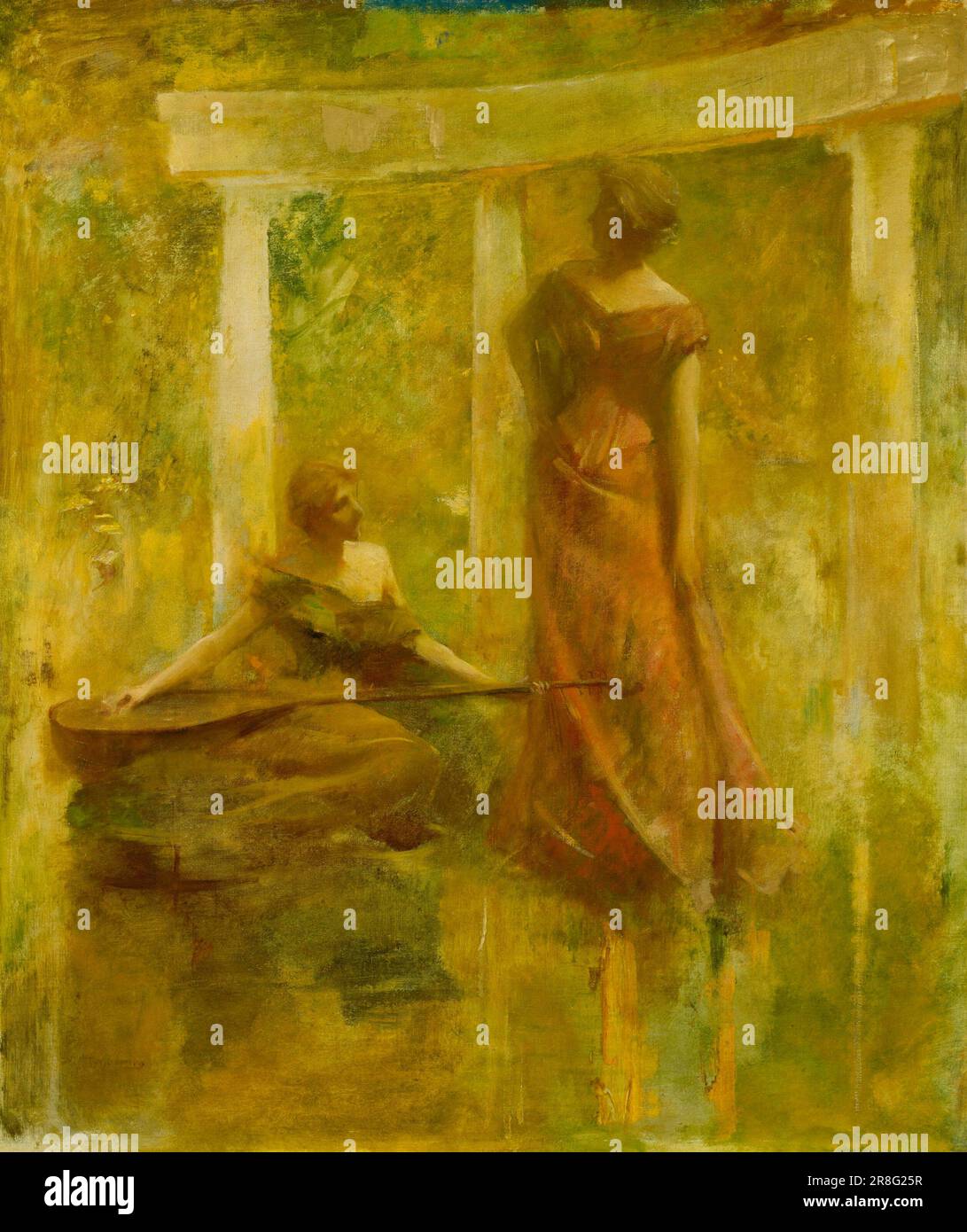 Music ca. 1895 by Thomas Wilmer Dewing, born Boston, MA 1851died New