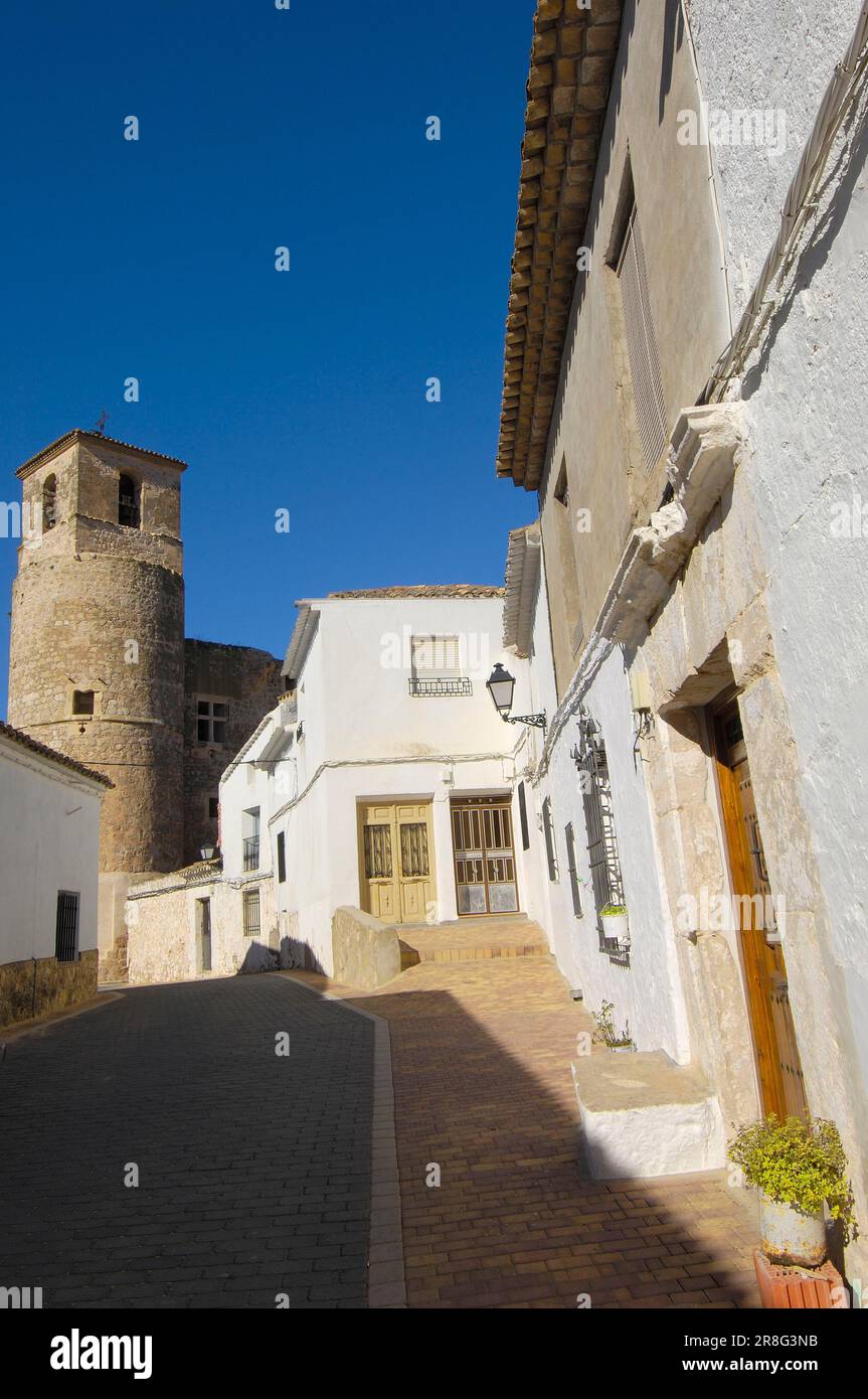 Garcimunoz Castle, Castilla-La, Cuenca, Castilla-La Mancha, Spain Stock Photo