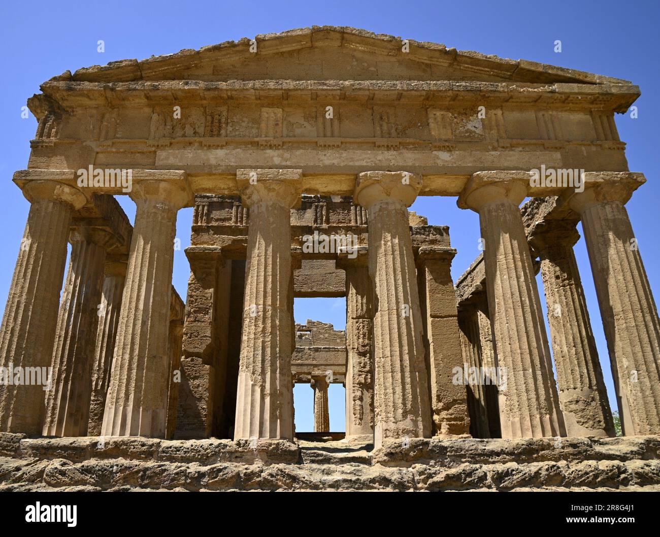 Landscape With Scenic View Of The Doric Order Temple Of Concordia At landscape-with-scenic-view-of-the-doric-order-temple-of-concordia-at