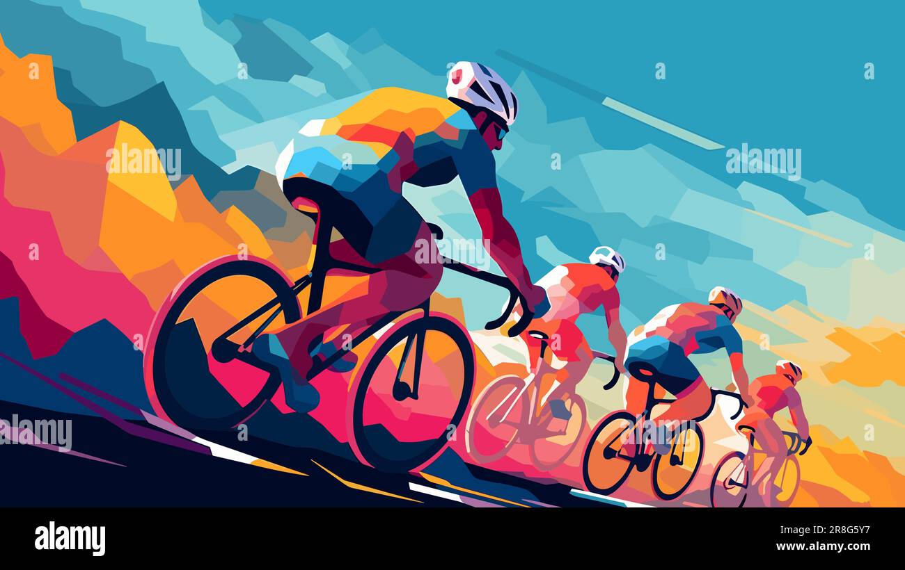 Pirelli Bicycle Race 1943 Tour Of Cataluna Spain – Vintage Poster Repro – Joaquim Pallarés – Multicolor