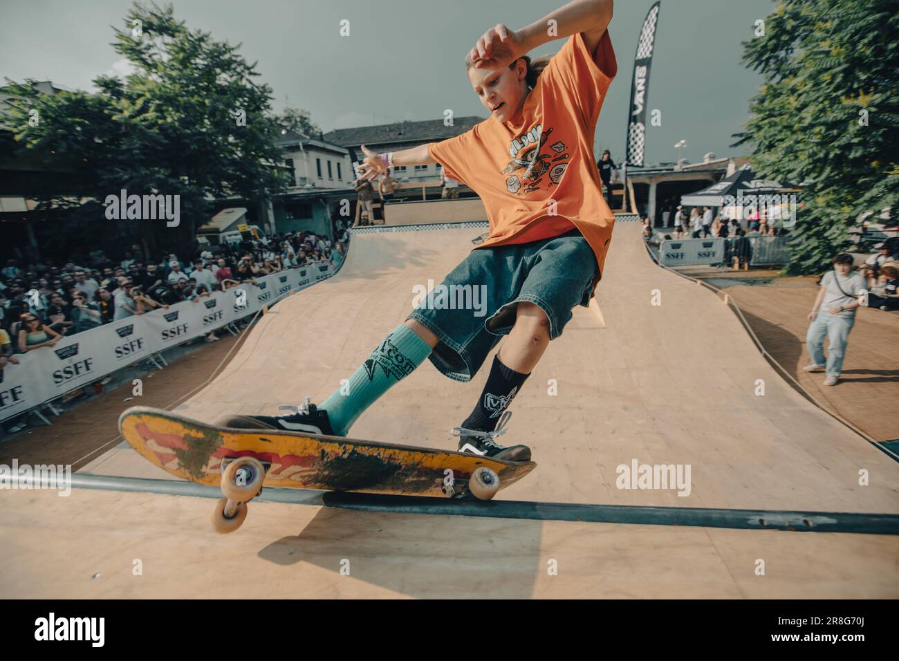Skate And Surf Film Festival Stock Photo Alamy