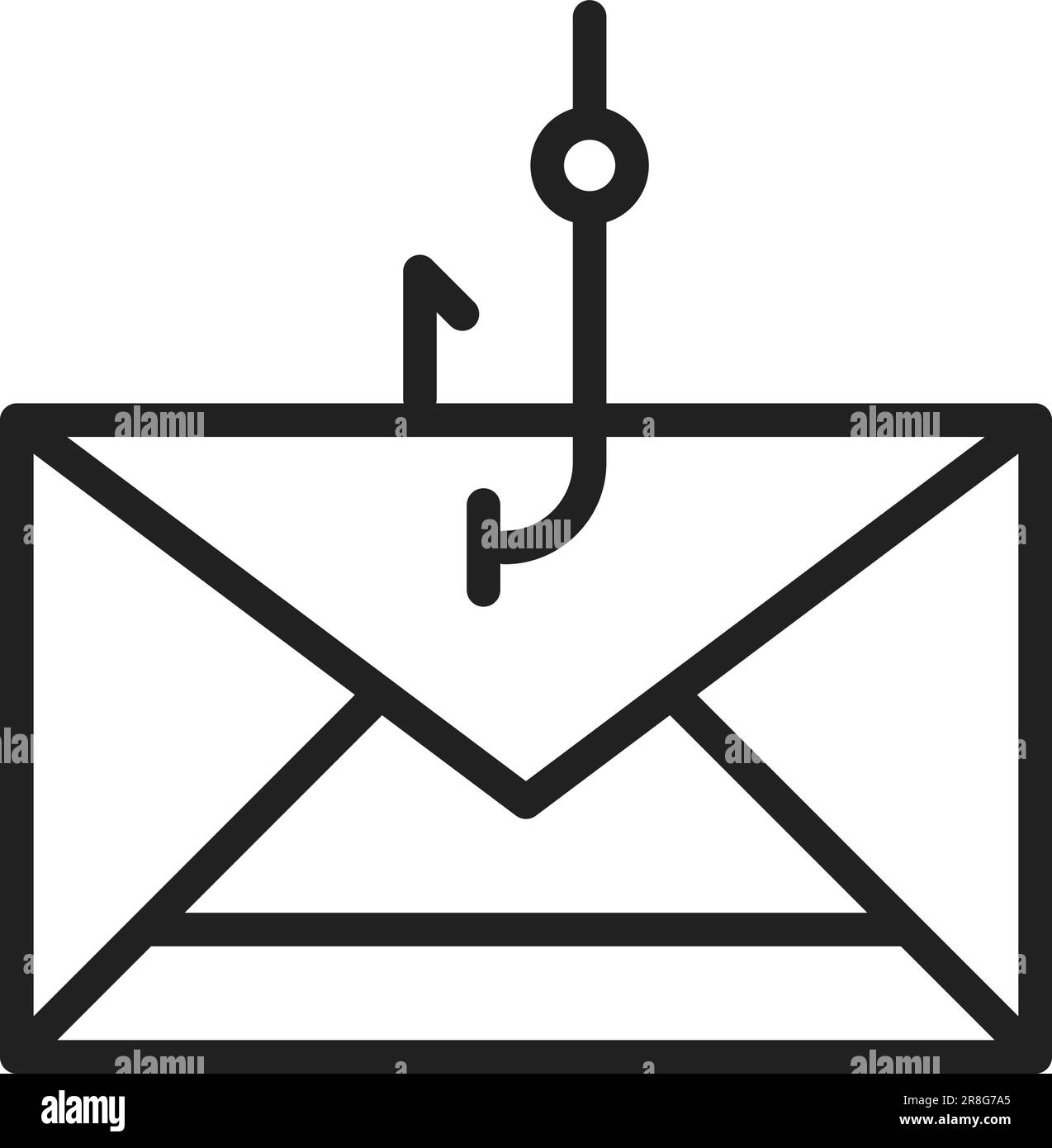 Phishing Icon Image. Stock Vector